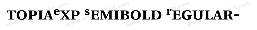 UtopiaExp Semibold Regular字体转换